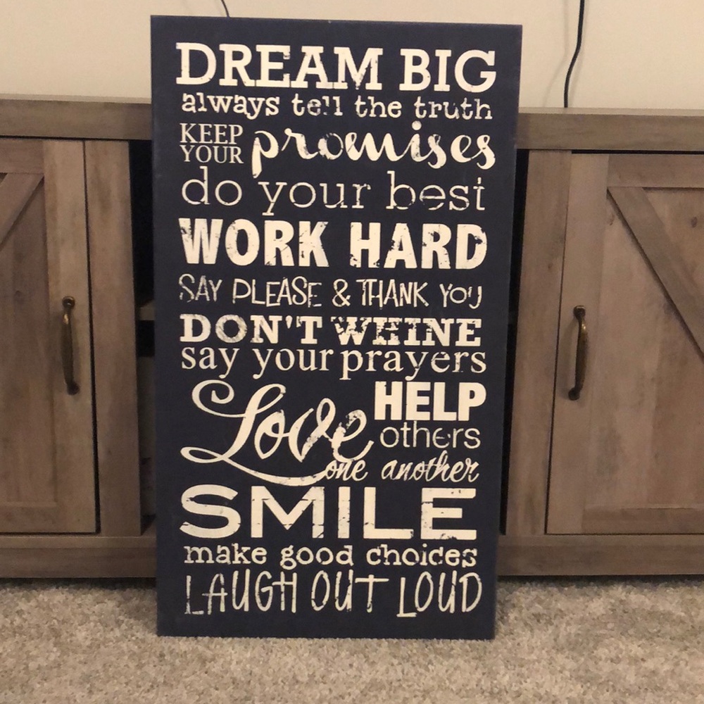 Encouraging wall decor!